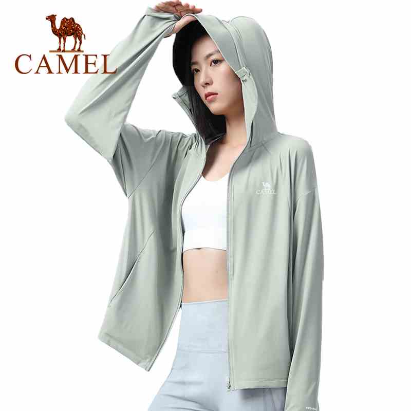 Áo khoác chống nắng CAMEL vải lụa lạnh mỏng thời trang cao cấp cho nữ