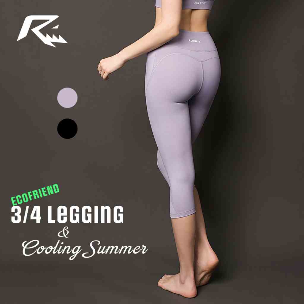 [Mã BMLTB35 giảm đến 35K đơn 99K] Quần tập gym yoga legging nữ dáng lửng 3/4 Runnavy, Ecofriend nâng mông tôn dáng WL67S