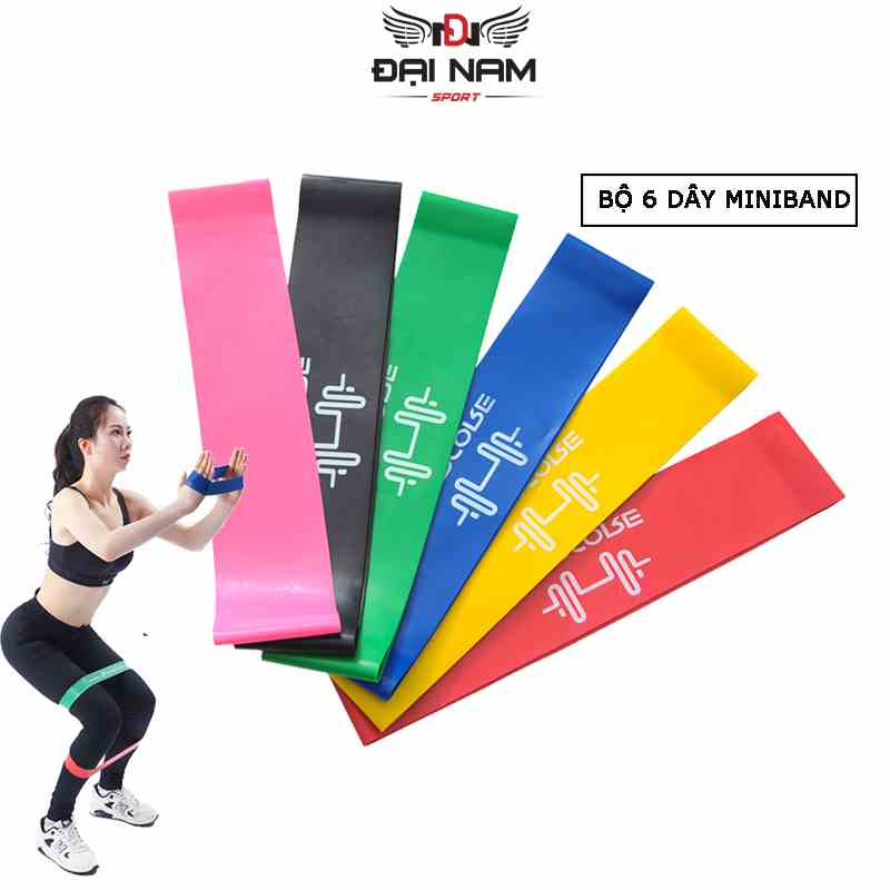 Bộ Dây Kháng Lực Miniband Tập Mông Đùi,Chân Và Yoga Cho Nam, Nữ Đại Nam Sprort (Hàng Loại 1)