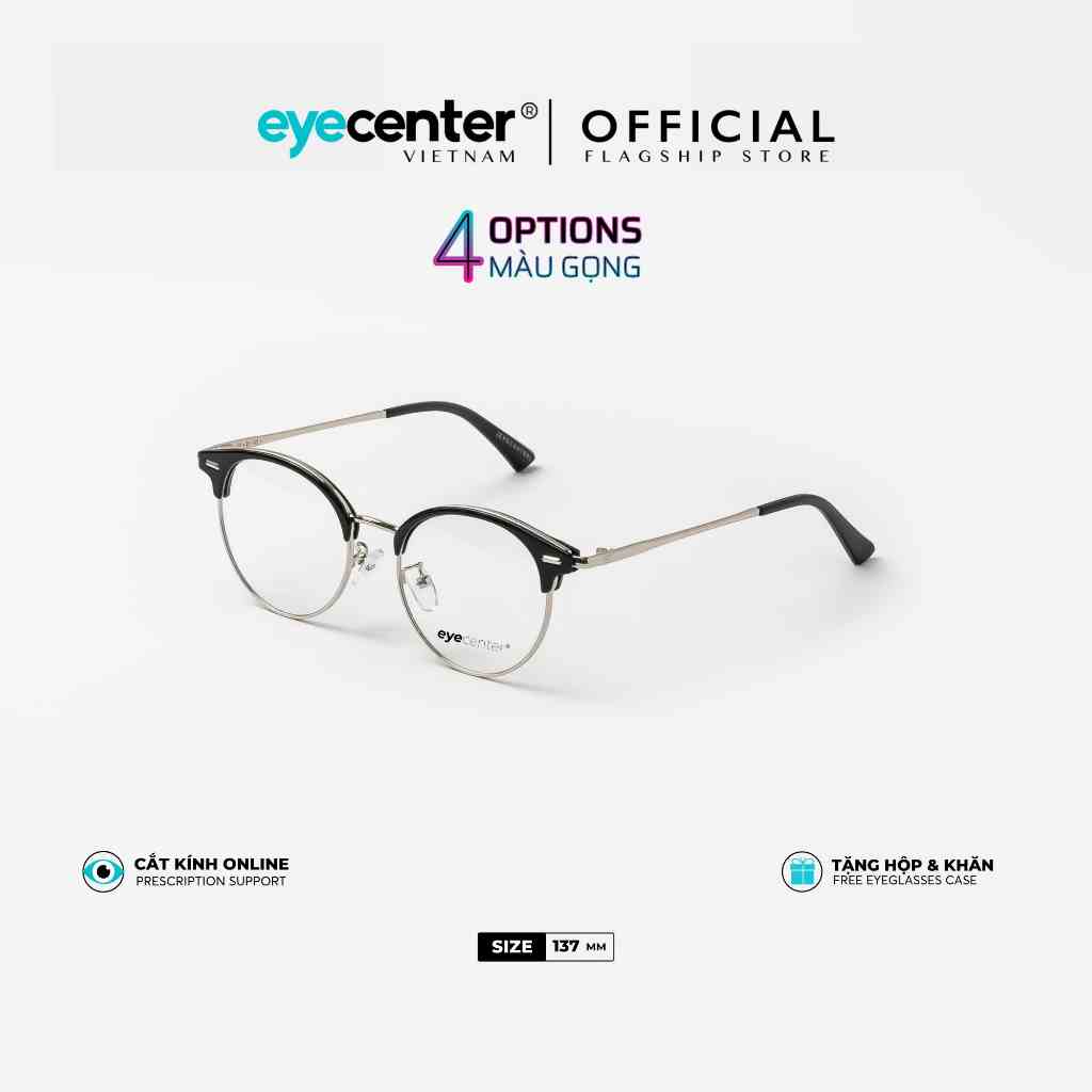 Gọng kính nam nữ chính hãng EYECENTER B102S nhựa phối kim loại nhập khẩu by Eye Center Vietnam