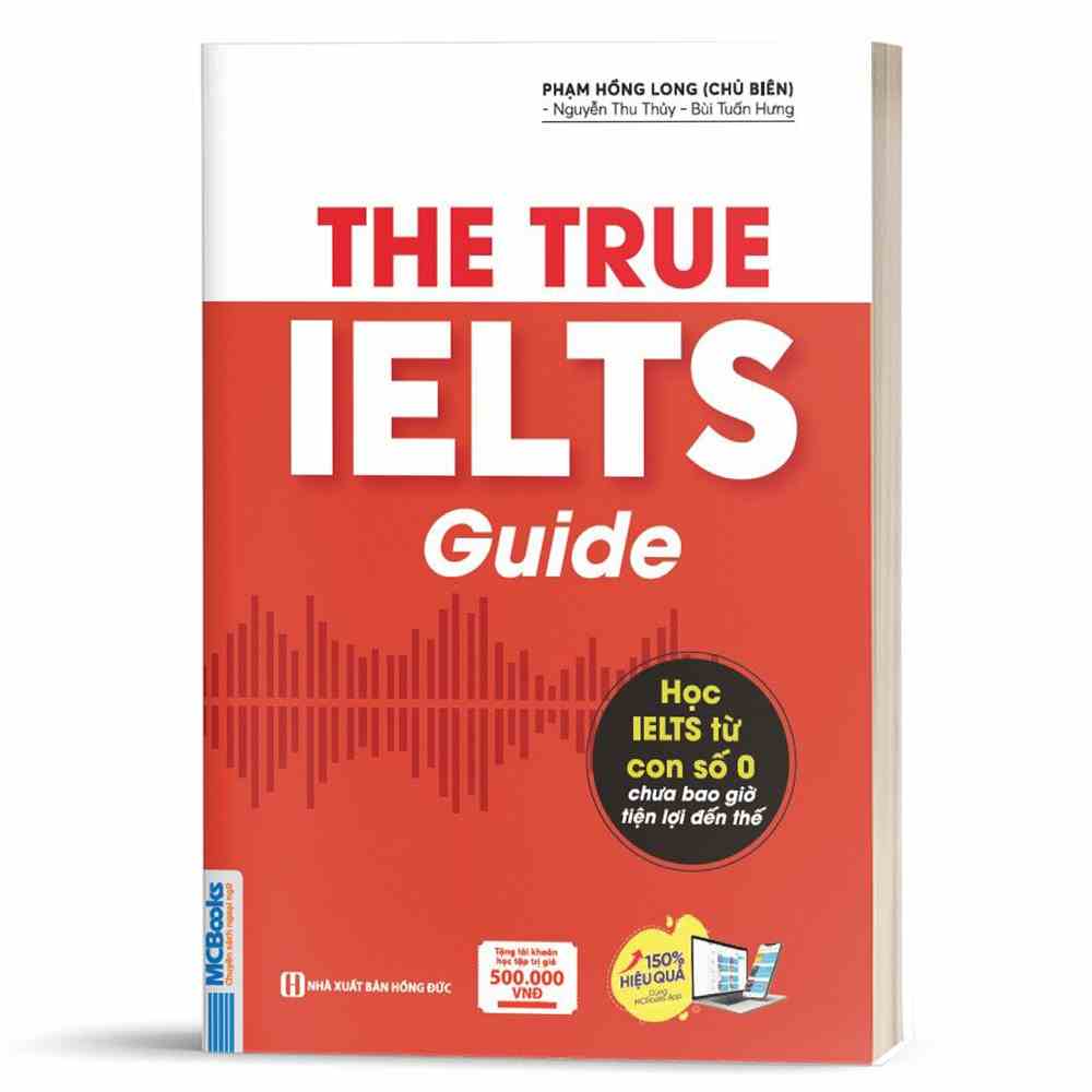 Sách - The True Ielts Guide - Học IELTS từ con số 0 chưa bao giờ tiện lợi đến thế - Tặng tài khoản học tập