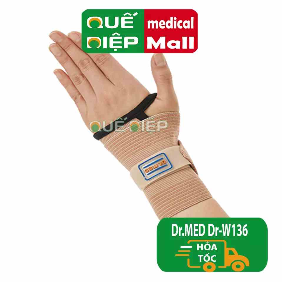 Bao đeo bảo vệ cổ tay đàn hồi HÀN QUỐC Dr.MED DR-W136 - Bong gân, viêm khớp, trật cổ tay, chấn thương DrMed W136, W 136