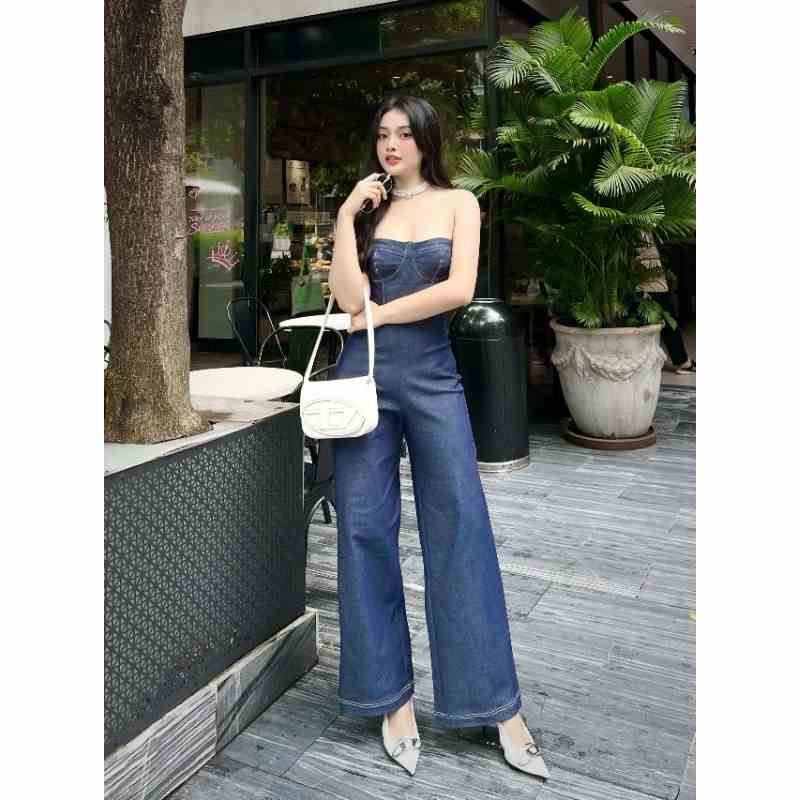 femei - Kelly Jumpsuit Jean cúp ngực