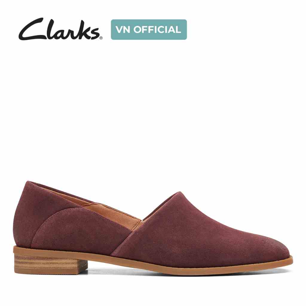 [Mã BMLTA35 giảm đến 35K đơn 99K] Giày Lười Da Nữ Clarks Pure Belle màu Burgundy