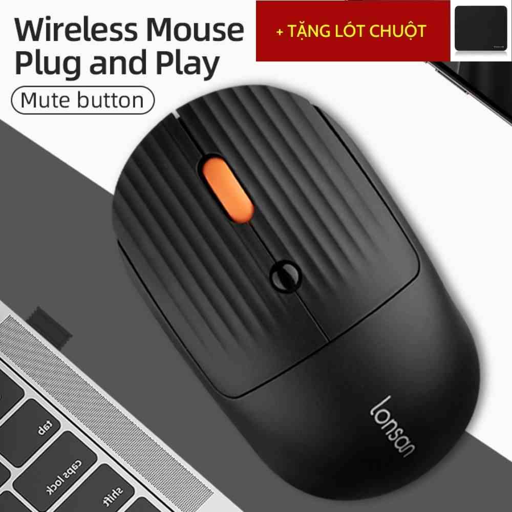 Chuột máy tính không dây LR210 nhỏ gọn Wireless 2.4GHz công tắc tiết kiệm pin bảo hành 1 năm Chuột không dây laptop