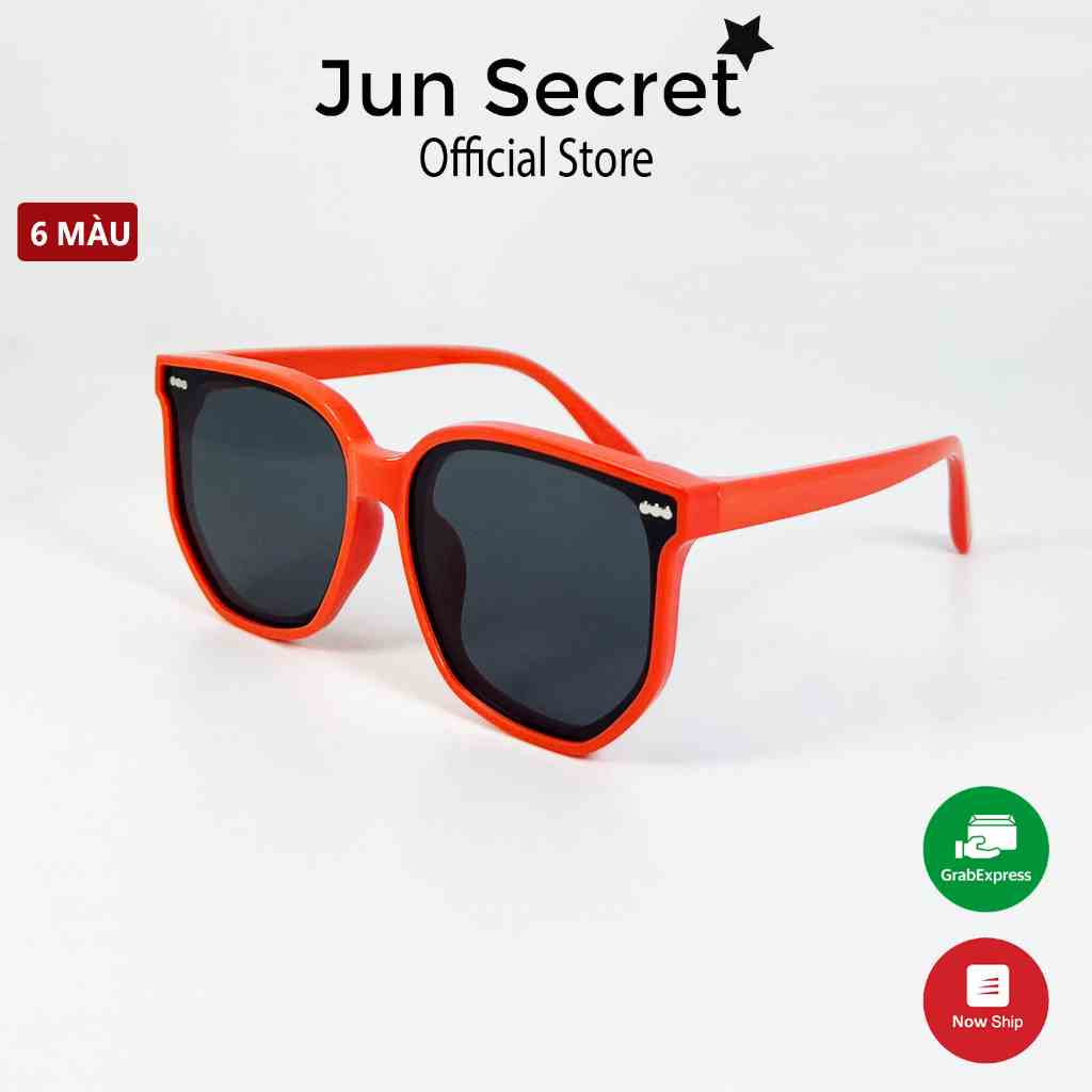 Kính mát bé cao cấp Jun Secret gọng dẻo xịn, chống chói, chống tia UV dành cho bé từ 6 đến 15 tuổi JS7055