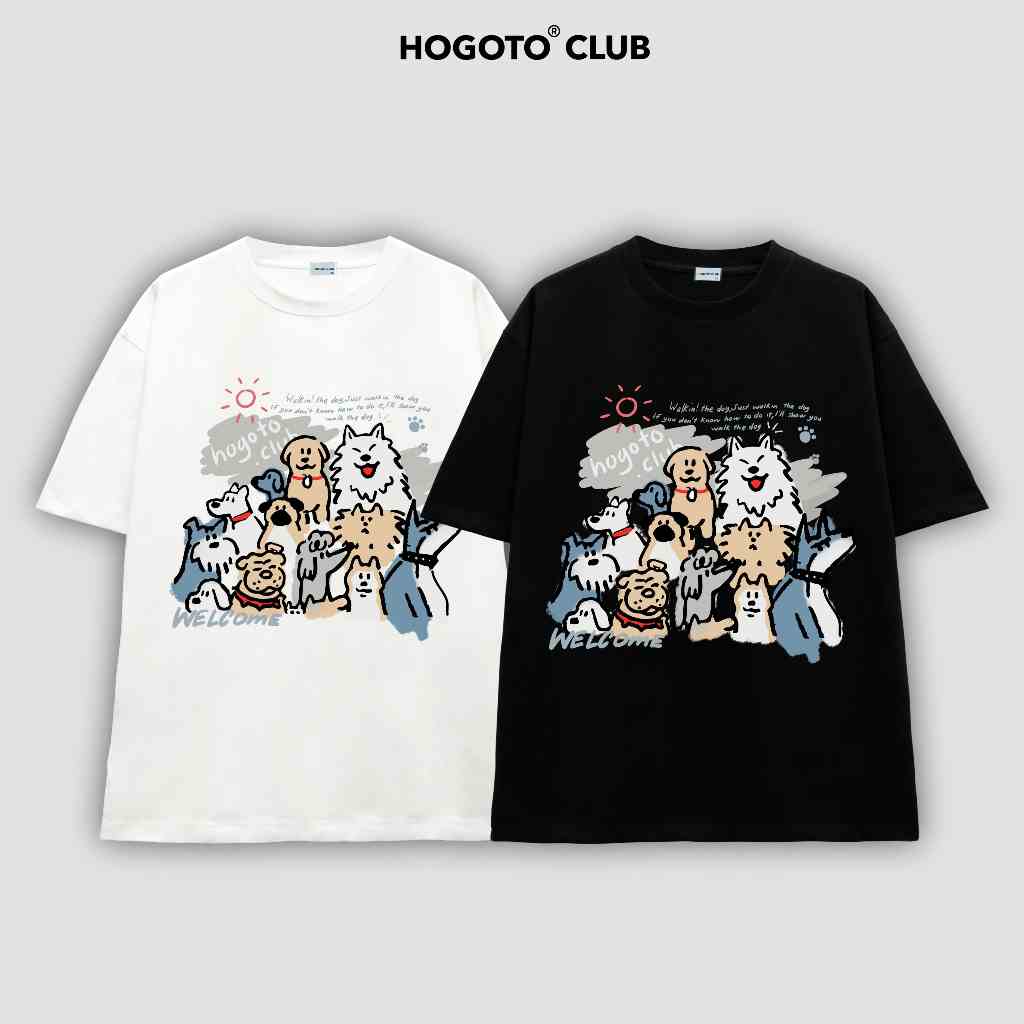 Áo thun Local Brand THE DOG unisex 100% cotton - shop Hogotoclub - nam nữ from rộng oversize