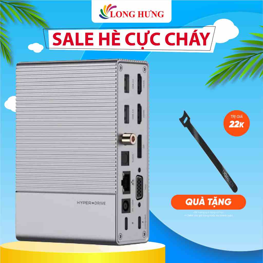 Cổng chuyển đổi HyperDrive 18-in-1 Gen2 USB-C Hub HD-G218 - Hàng chính hãng