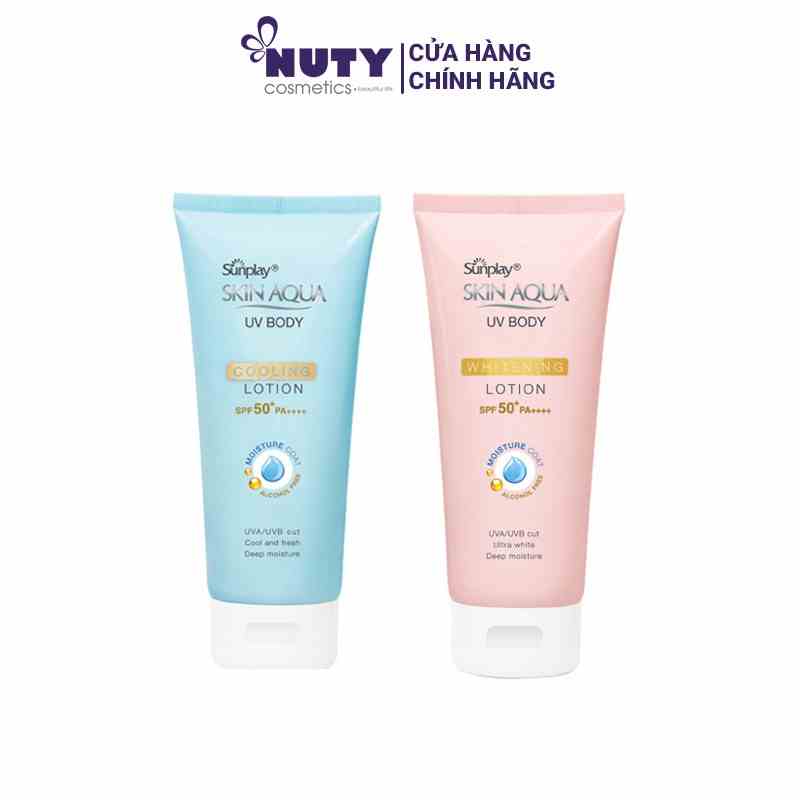 Kem Chống Nắng Dưỡng Thể Sunplay Dưỡng Sáng Mịn Da Skin Aqua UV Body Whitening Lotion SPF 50+ PA++++