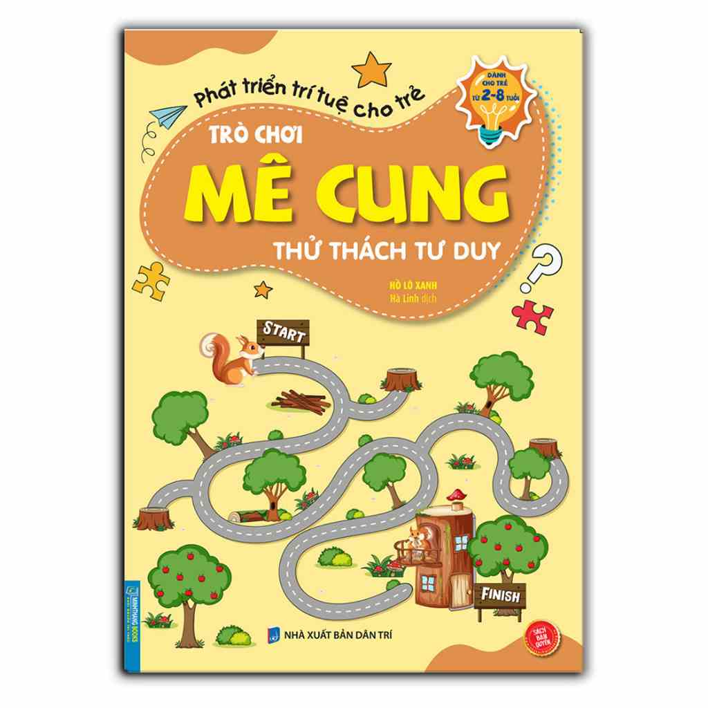 Sách- Trò chơi mê cung - Thử thách tư duy (2-8 tuổi)