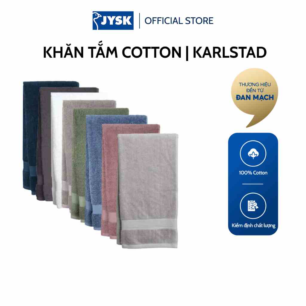 [Mã BMLTB35 giảm đến 35K đơn 99K] Khăn tắm | JYSK | Karlstad cotton | 70x140cm nhiều màu