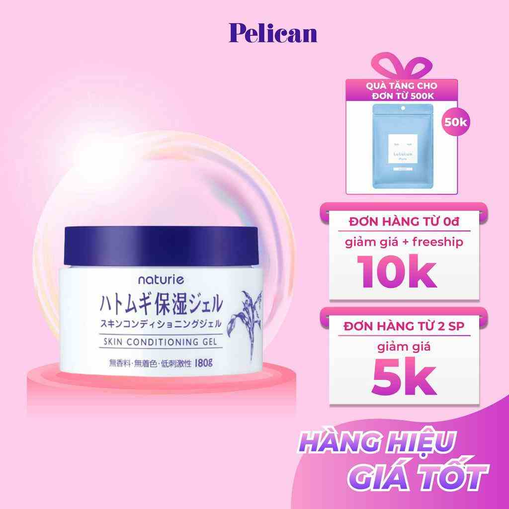 [Mã BMLTB35 giảm đến 35K đơn 99K] Kem dưỡng ẩm da chiết xuất ý dĩ Hatomugi Naturie Skin Conditioning Gel 180g