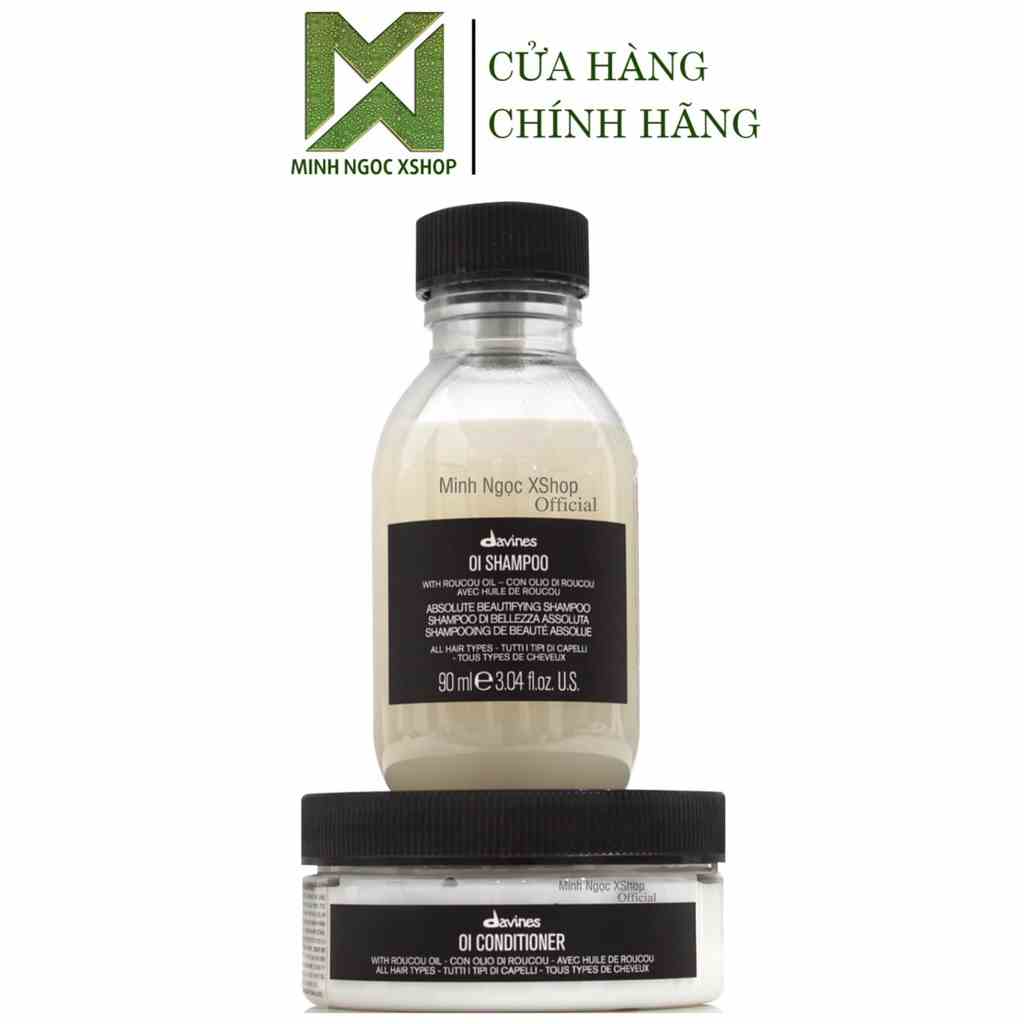 Dầu gội xả hoàn mỹ cho mọi loại tóc Davines Oi 90ML + 75ML