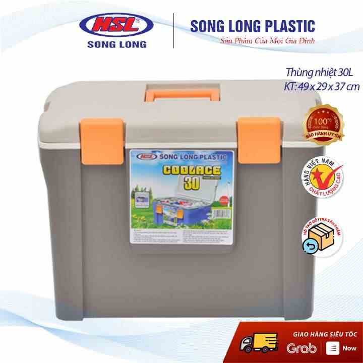 Thùng đá, thùng giữ nhiệt 30L Song Long- màu ngẫu nhiên