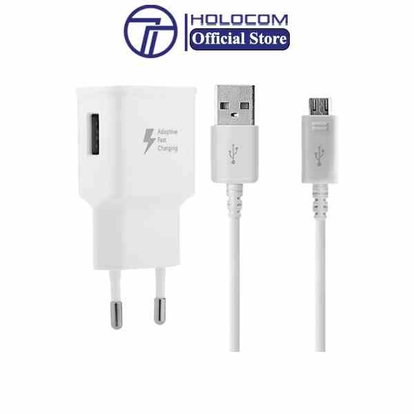 Bộ Sạc Điện Thoại HOLOCOM HS7 Dùng Cho Điện Thoai Android Samsung - Hỗ Trợ Sạc Nhanh 5V-2A 10w - Sạc Ổn Định