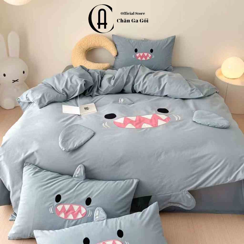 Bộ Chăn Ga Gối 100% Cotton Hoạt Tính Đủ Kích Thước Giường Họa Tiết Đẹp , Drap Mền CA Bedding Decor