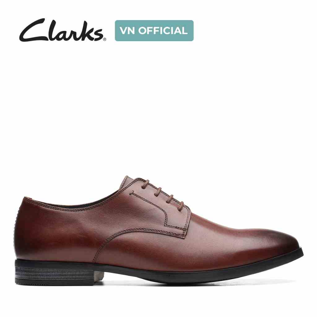 [Mã BMLTA35 giảm đến 35K đơn 99K] Giày Tây Da Nam Clarks Bradish Lace màu nâu mới