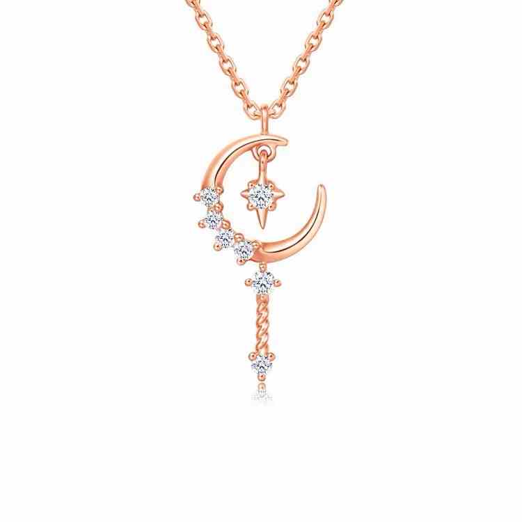 Dây chuyền bạc ý 925 mạ vàng 18k Fairy Star CECY 17091