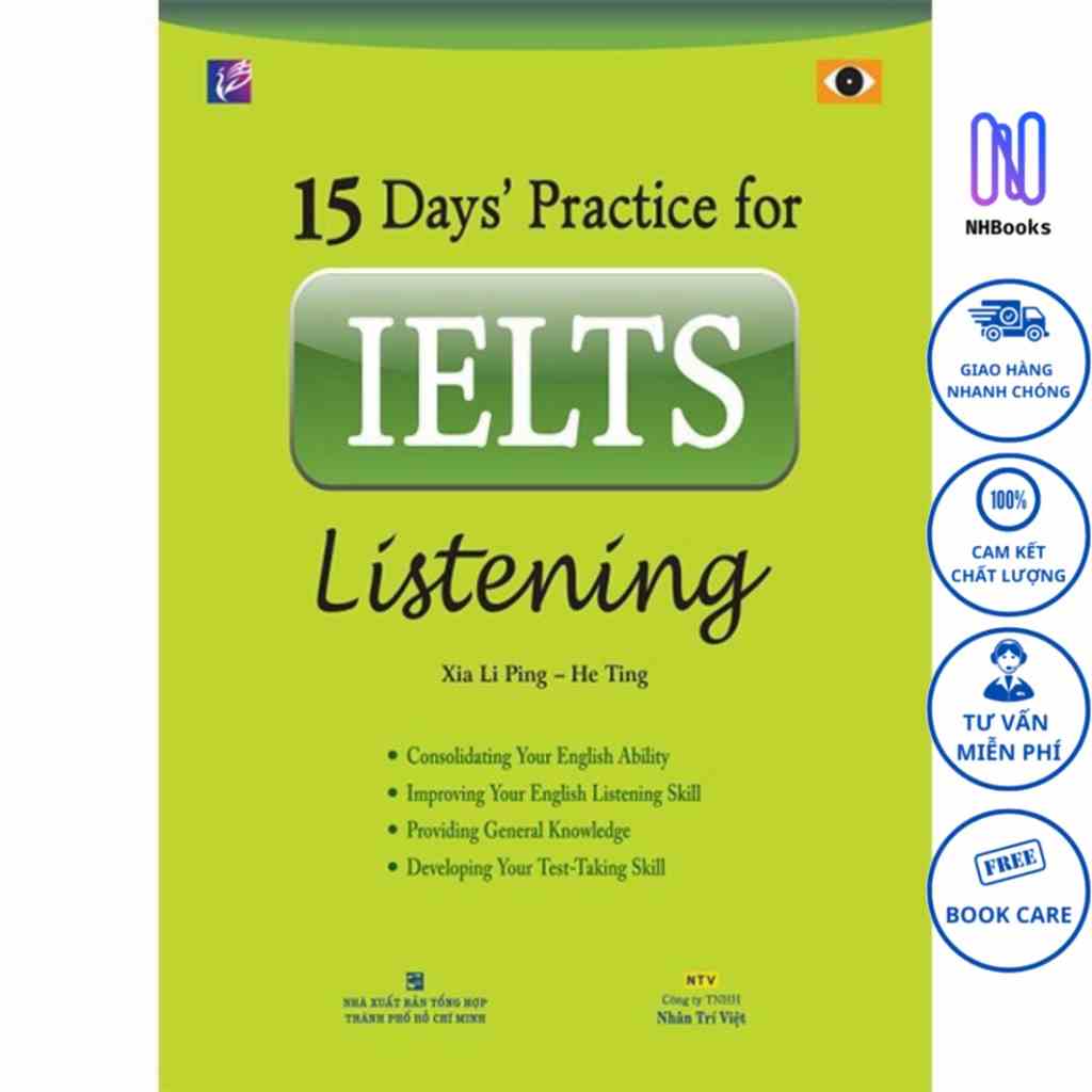 Sách-15 dayspractice for IELTS listening - NHBOOK