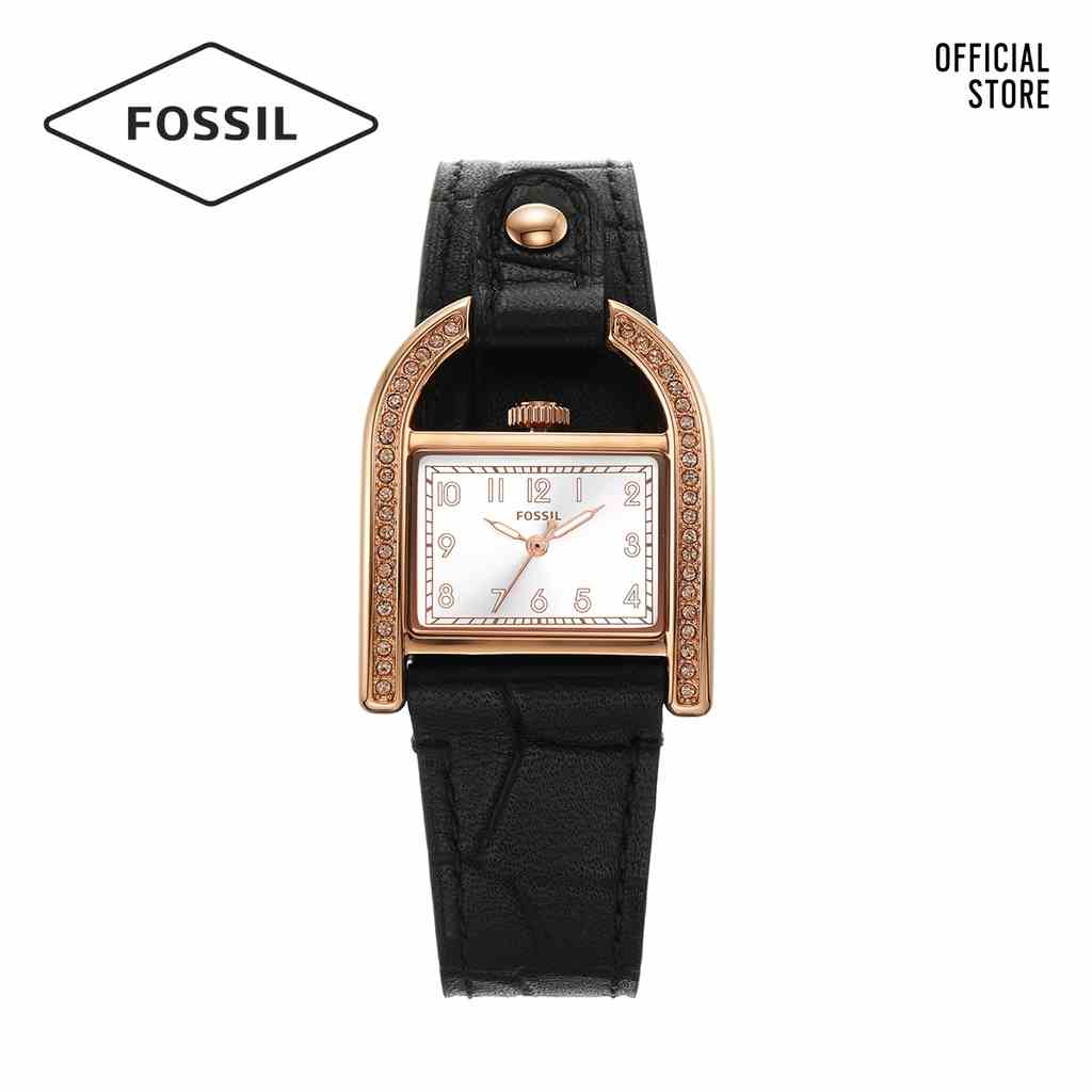 [Mã BMLTA35 giảm đến 35K đơn 99K] Đồng hồ nữ Fossil Corra ES5263 dây da - màu đen