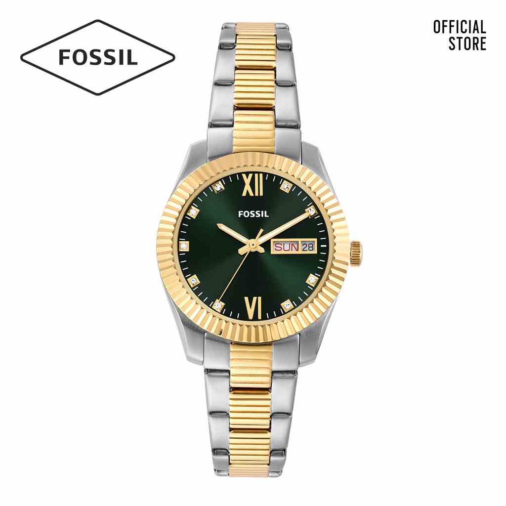 [Mã BMLTA35 giảm đến 35K đơn 99K] Đồng hồ nữ Fossil SCARLETTE ES5240 dây thép không gỉ - 2-Tone