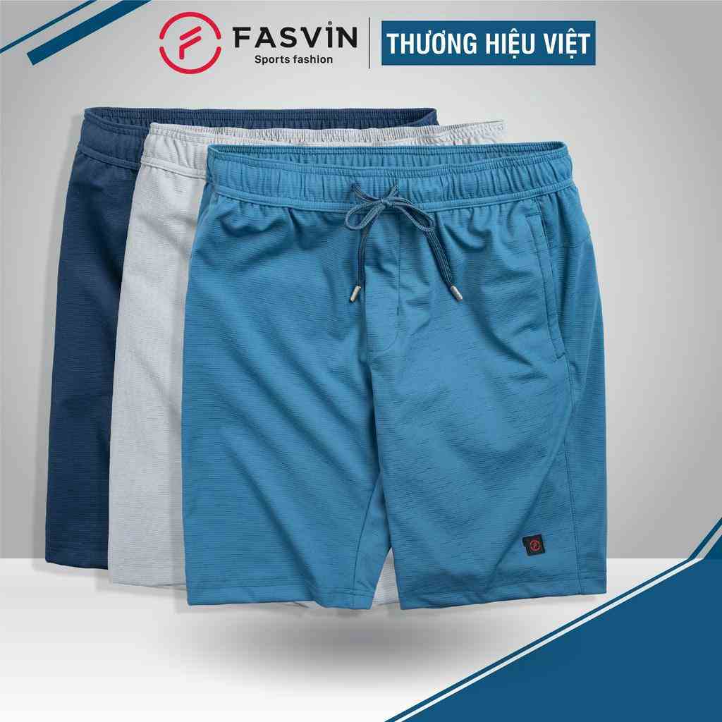 Quần Đùi Nam FASVIN Vải Gió Đẹp Hàng Nhà Máy Chất Lượng Cao Thể Thao Hay Mặc Nhà S22489.HN