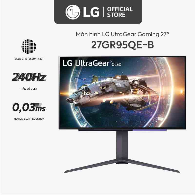 [Mã ELBAU5 giảm 5% đơn 300K] Màn hình LG 27GR95QE-B UltraGear 27