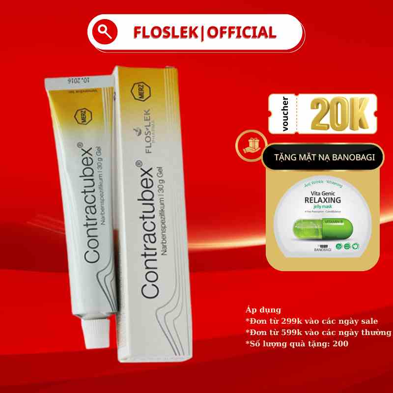 Kem làm mờ sẹo Contractubex Floslek - gel bôi sẹo lồi sẹo lõm chính hãng