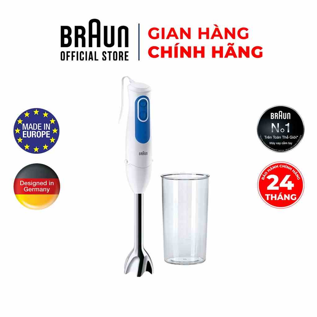 Máy xay cầm tay Braun MQ3000+ Smoothie-Chất lượng Đức-Công suất 700W,đầu xay bằng nhựa, đa chức năng