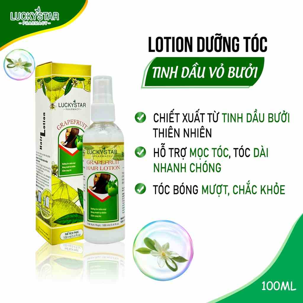 [Mã BMLTA35 giảm đến 35K đơn 99K] Lotion Dưỡng Tóc Tinh Dầu Bưởi Lucky Star 100ml