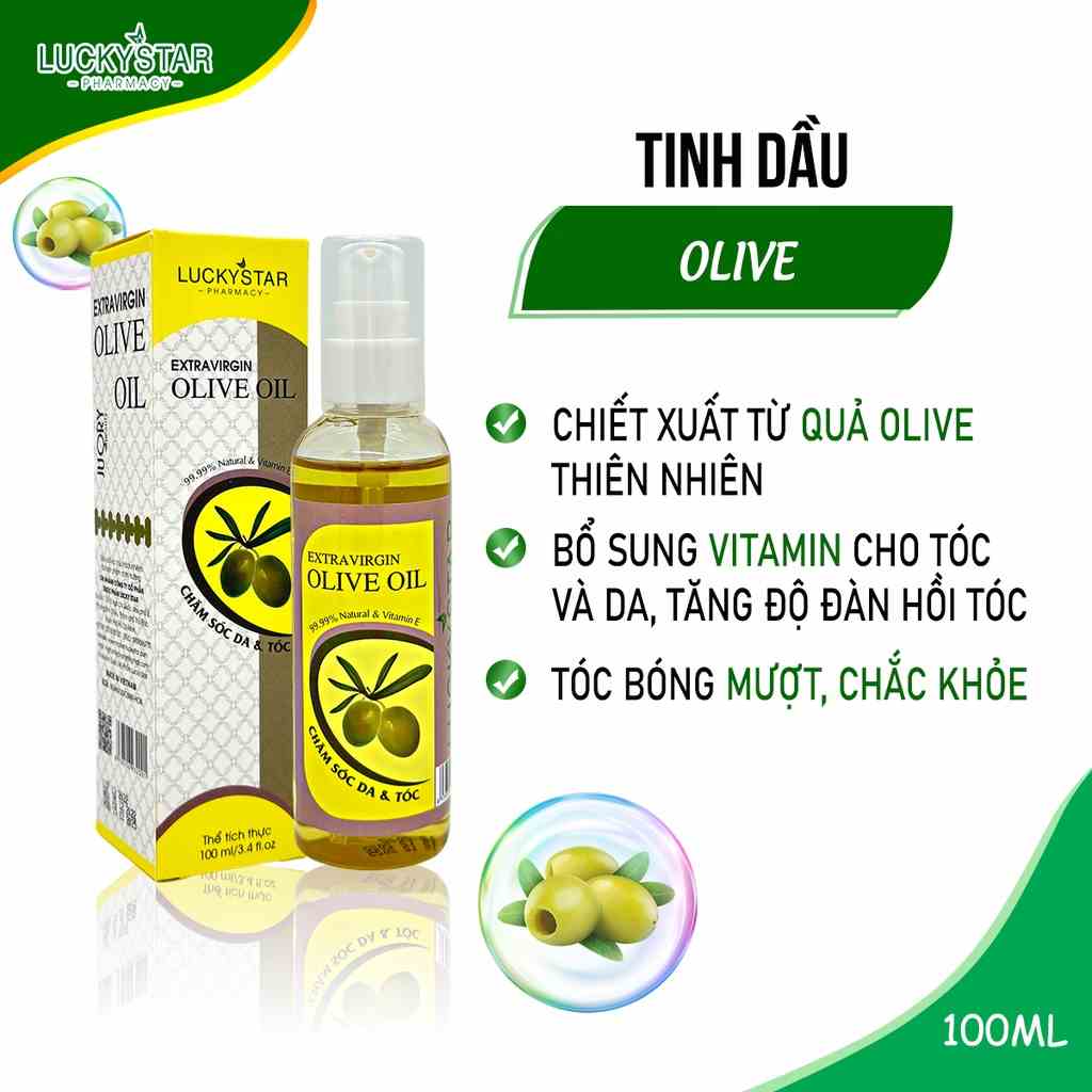 [Mã BMLTB35 giảm đến 35K đơn 99K] Tinh Dầu Olive Lucky Star 100ml