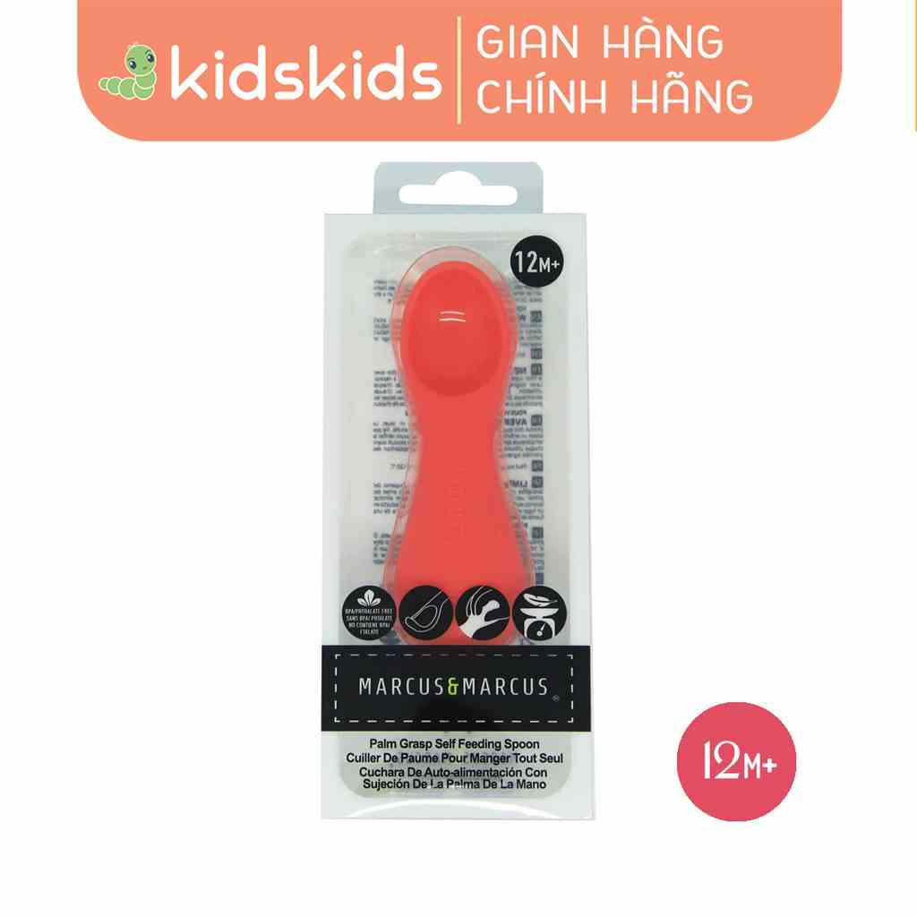 Thìa Tập Ăn Silicon Cho Bé Palm Grasp Marcus & Marcus, Từ 12 Tháng - Marcus