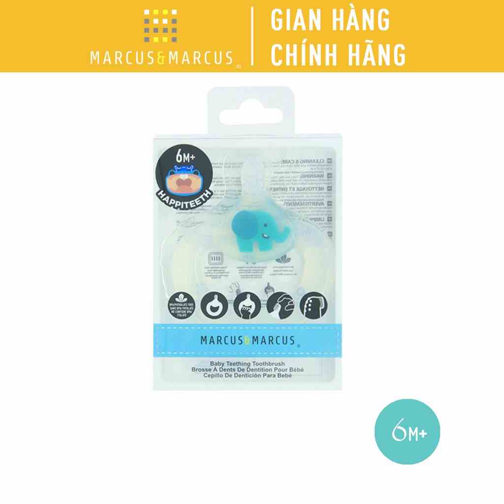 Bàn Chải Đánh Răng Kiêm Gặm Nướu Silicon Cho Bé Từ 6 Tháng Marcus & Marcus - Ollie