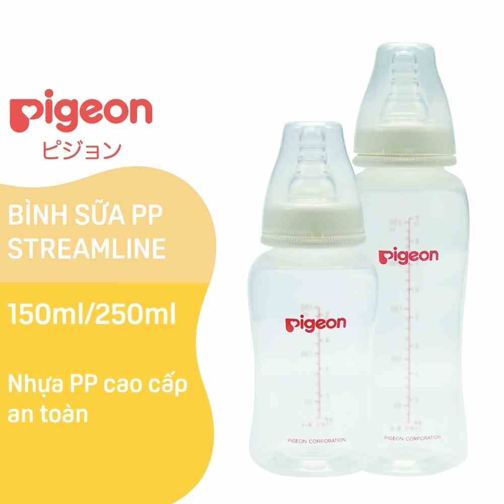 Bình sữa PP Streamline Pigeon 150ml/ 250ml