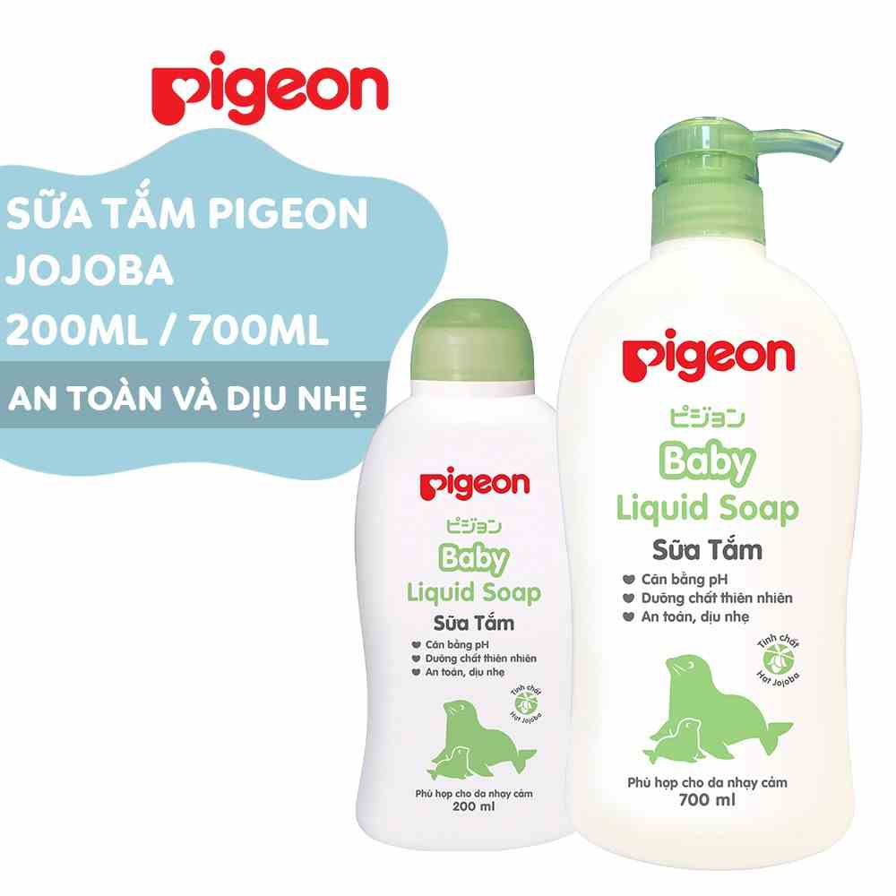 Sữa tắm dịu nhẹ Jojoba Pigeon 200ml/700ml (MẪU CŨ)