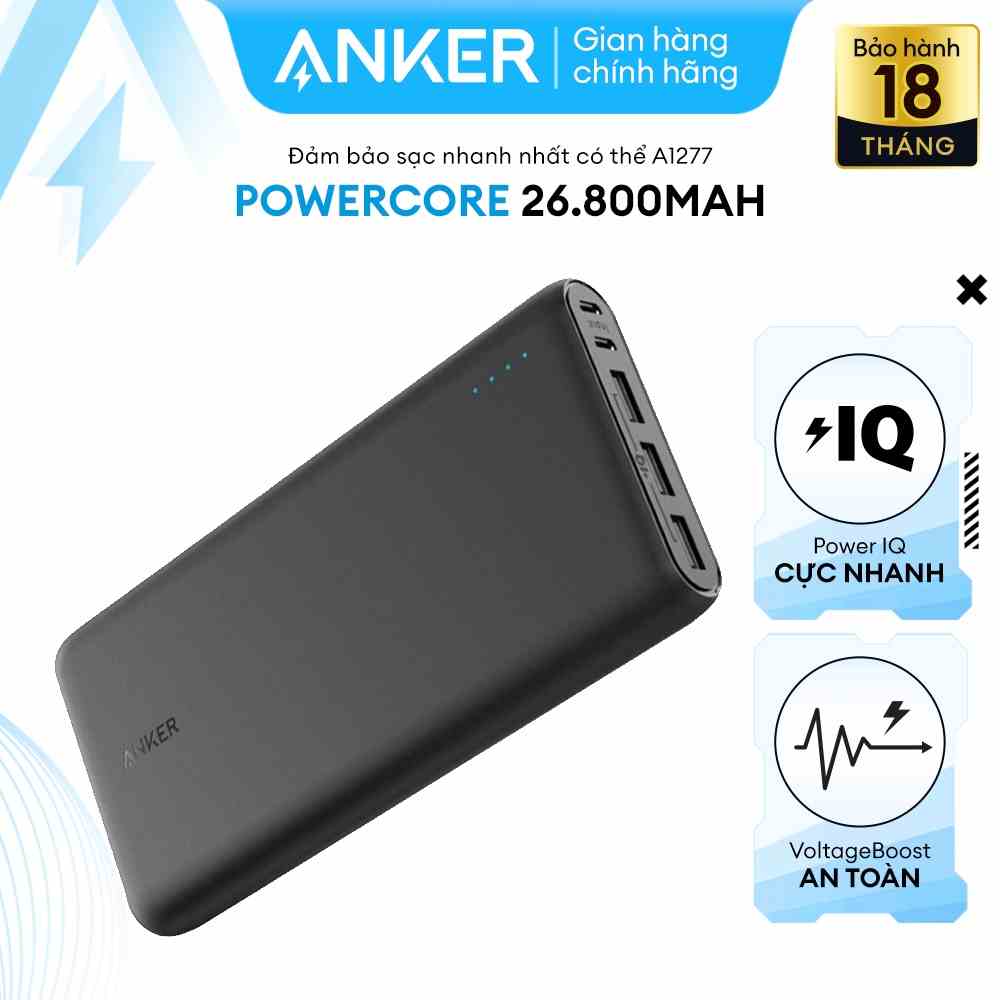 Pin sạc dự phòng ANKER PowerCore 26800mAh - A1277