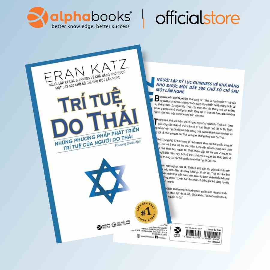 Sách > Trí Tuệ Do Thái - Những Phương Pháp Phát Triển Trí Tuệ Của Người Do Thái - Eran Katz (Tái Bản Mới Nhất)