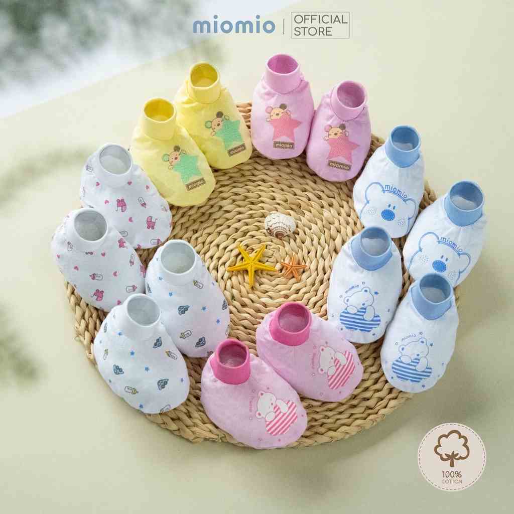 Bao Chân Bo Sơ Sinh MIOMIO - In Hình Cho Bé Trai, Bé Gái, Vải Cotton