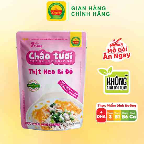 Cháo tươi Cây Thị Thịt heo bí đỏ - Mở gói ăn ngay 260g