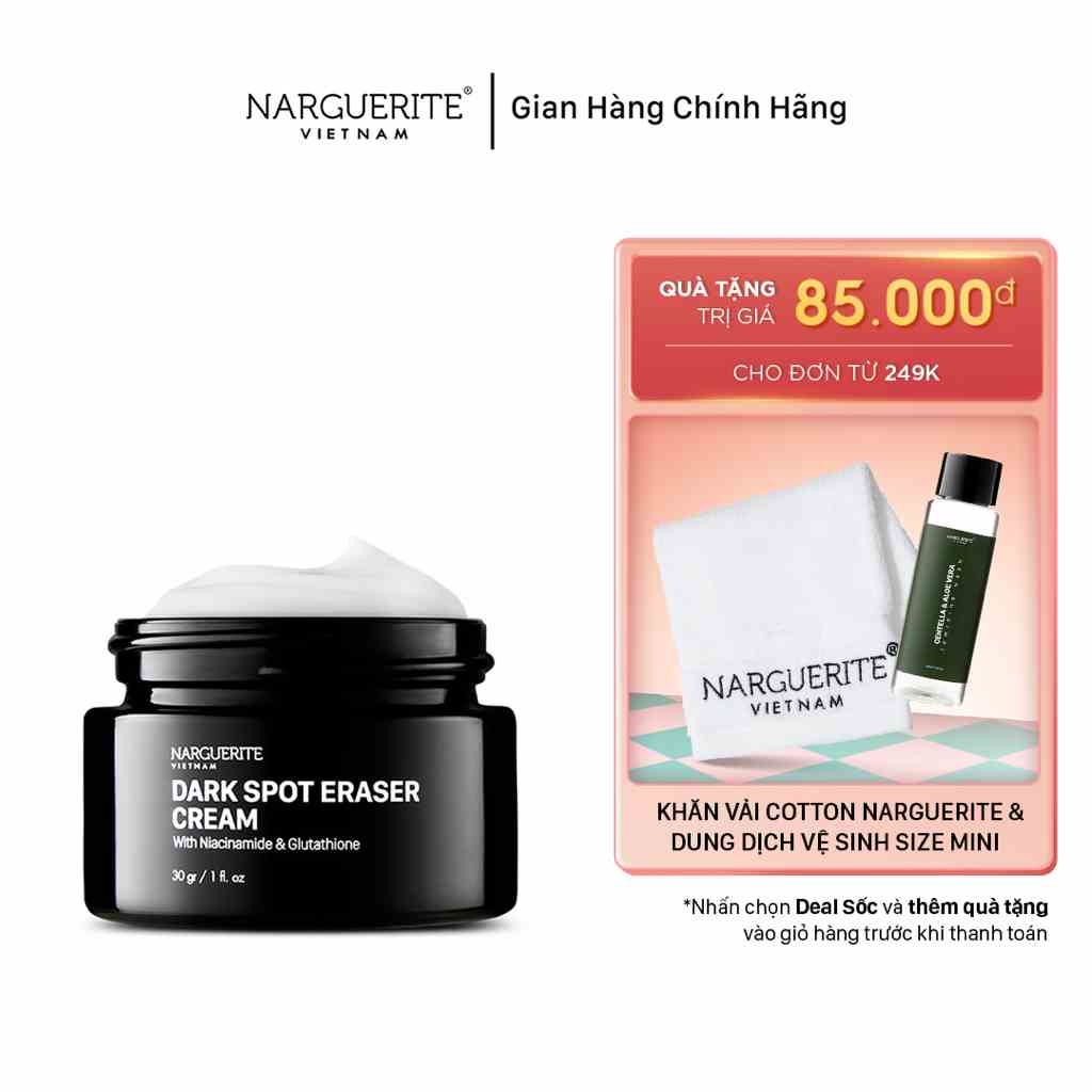 Kem Dưỡng Giảm Nám Tàn Nhang Narguerite Dark Spot Eraser Serum (NIACINAMIDE & GLUTATHIONE) 30g