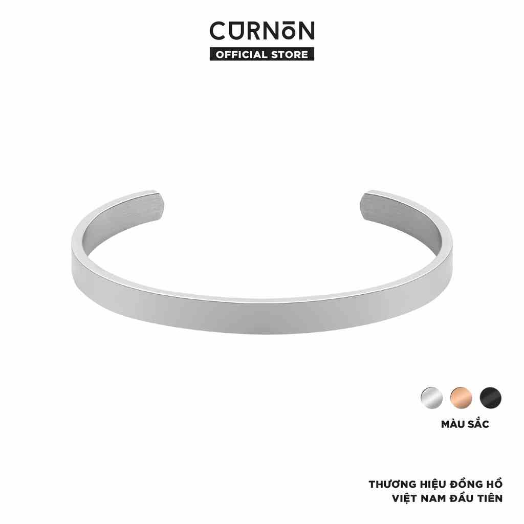 Vòng Tay Nam Curnon Jackie Cuff - Phụ Kiện Đeo Tay Thời Trang, Cá Tính - Thiết Kế Basic Bản To, Thép Không Gỉ