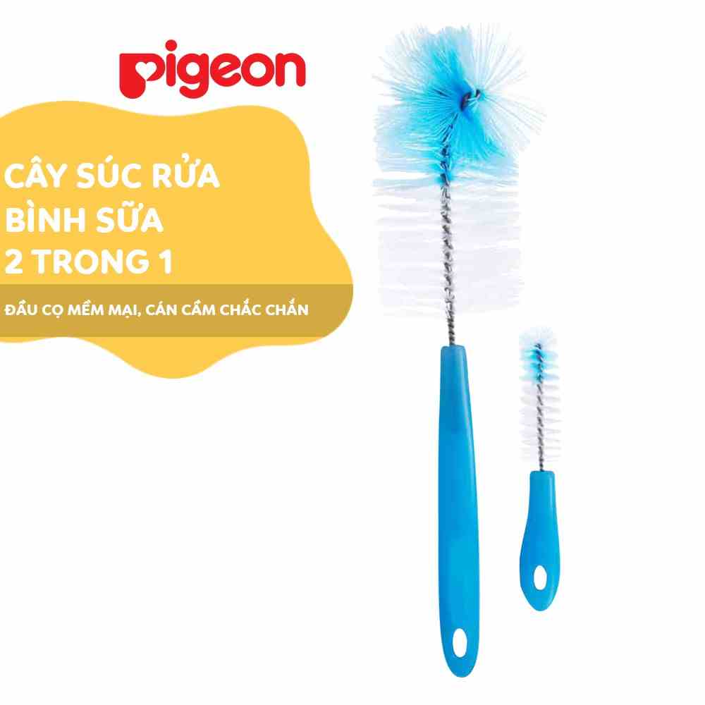 Cây Súc Rửa Bình Sữa Và Núm Vú Pigeon - Hai Trong Một