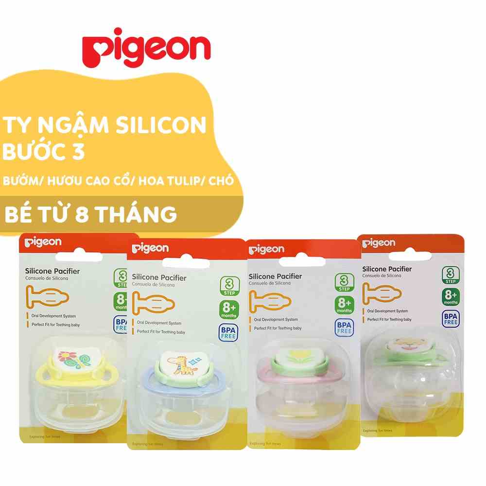 Ty ngậm silicone Pigeon bước 3 ( 8 tháng +)