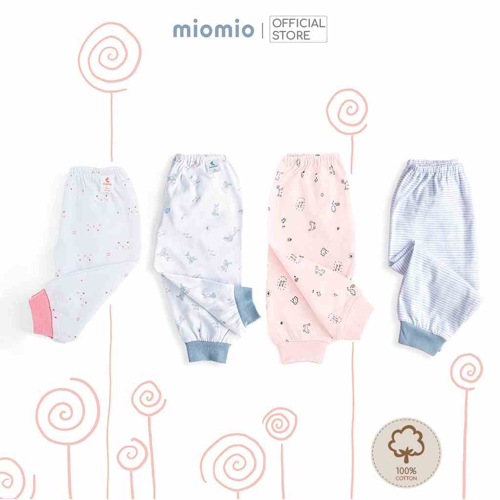 Quần Sơ Sinh Dài Rã Đáy Bo MIOMIO - Cho Bé Trai, Bé Gái (Từ 0-24 tháng), Vải Cotton