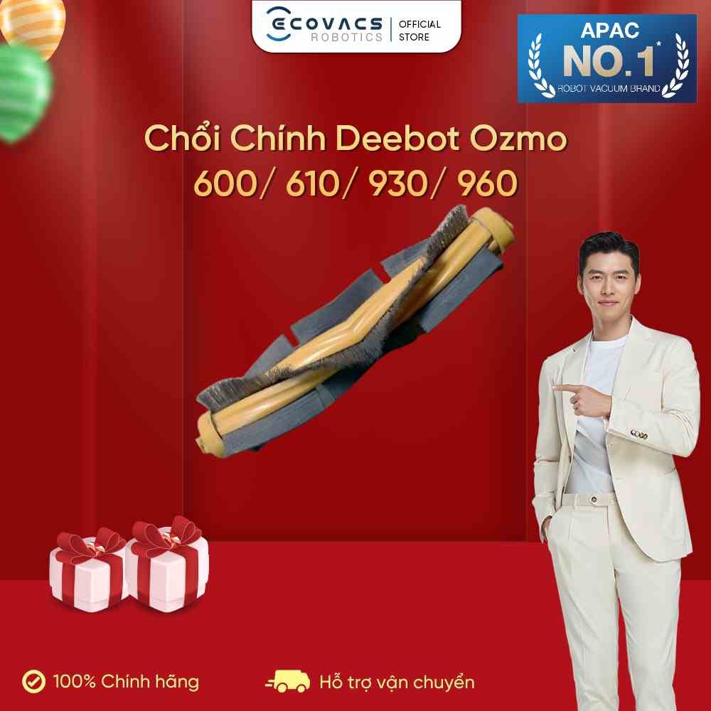 Chổi Chính Robot Hút Bụi Ecovacs Deebot OZMO 600/ 610/ 930/ 960 - Hàng Chính Hãng