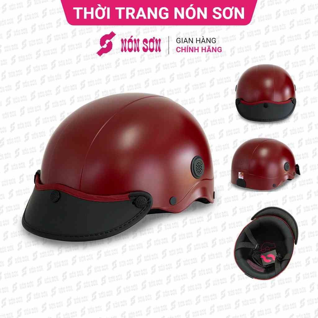 Mũ bảo hiểm lỗ thông gió NÓN SƠN chính hãng TG-ĐO-325