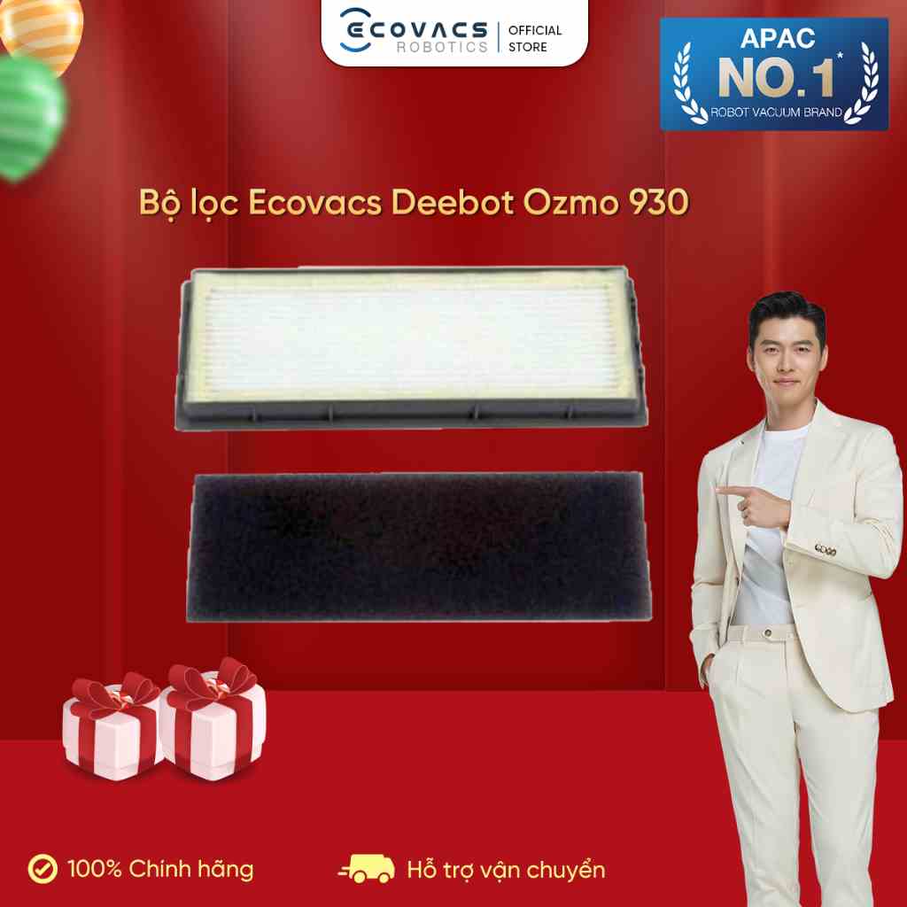 Lọc Ecovacs Deebot OZMO 930 (có kèm miếng mút đen) - Hàng Chính Hãng