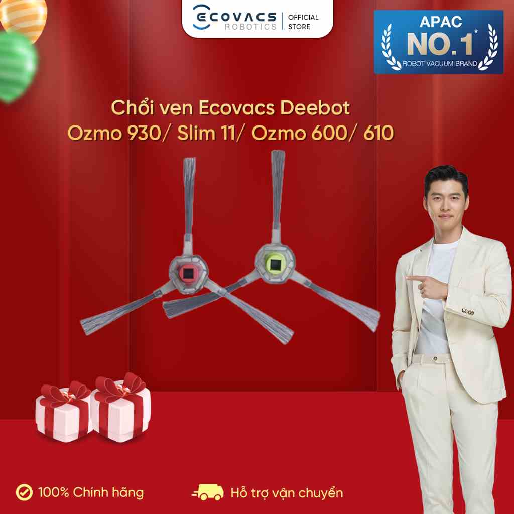 Chổi ven Robot Ecovacs Deebot OZMO slim 11 / OZMO 600/ OZMO 610/ OZMO 930_Hàng chính hãng