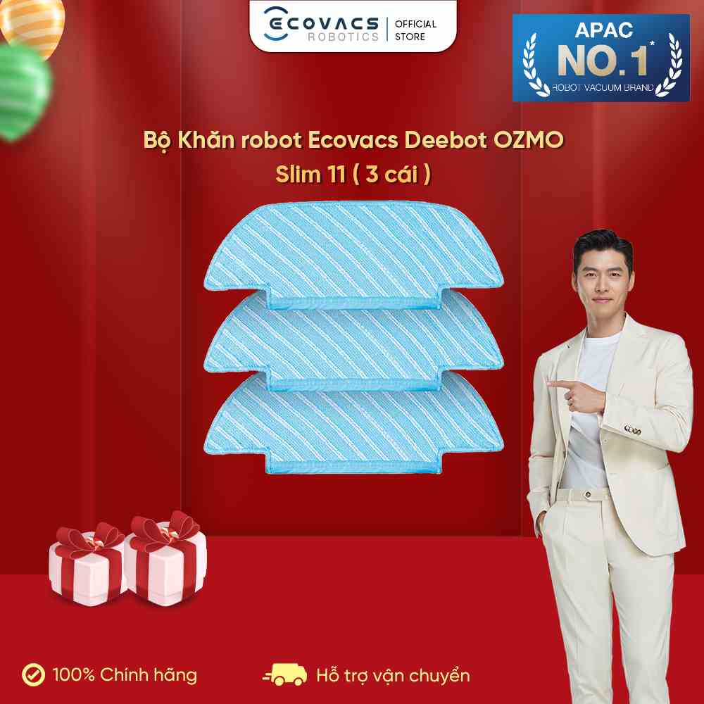 Bộ Khăn robot Ecovacs Deebot OZMO Slim 11 ( 3 cái ) - Hàng Chính Hãng