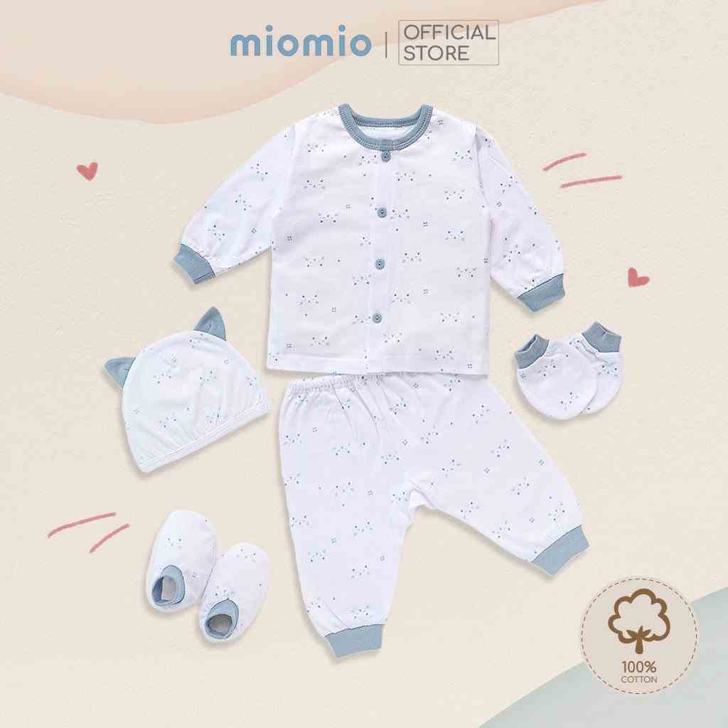 Set 5 Món Đồ Dài Sơ Sinh MIOMIO - Cho Bé Trai, Bé Gái (Từ 0-3M), Vải Cotton